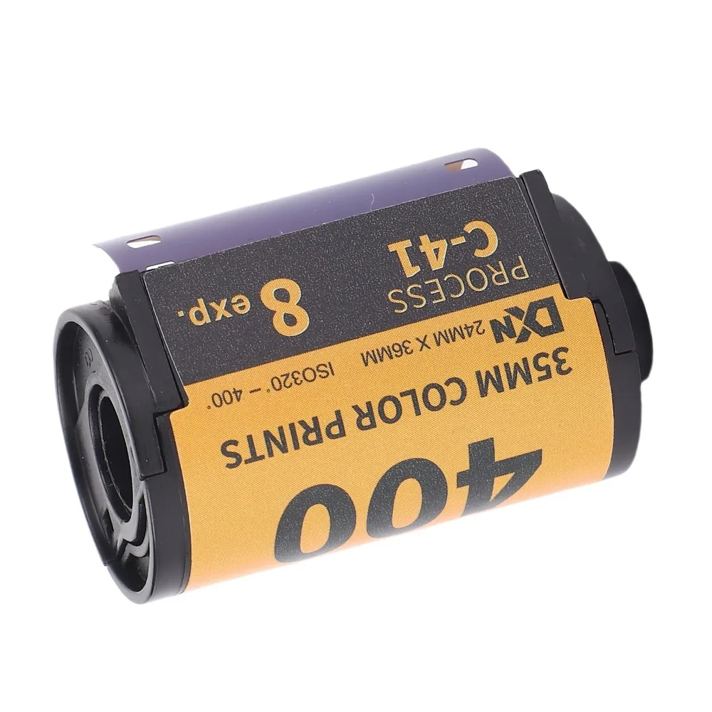 8매/18매 카메라 컬러 필름 ISO 320?400 35mm 카메라 컬러 인쇄 필름 135 카메라용 보관 케이스가 포함된 와이드 노출 필름