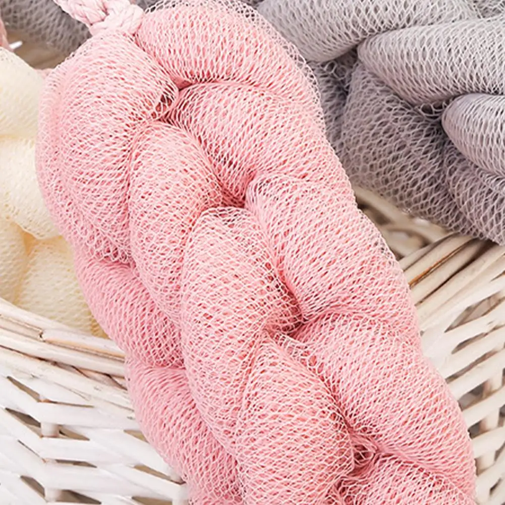 Back Bath Sponge Exfoliating Loofah Back Scrubber Long Bath Loofahs Stretchable Mesh Body Cleaning Bath Towel Shower Sponges 3