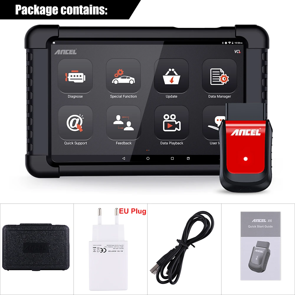 ANCEL X6 Bluetooth OBD2 Auto-Scanner ABS SRS Öl EPB BMS SAS TPMS D.PF Reset Alle Systeme Diagnose OBD 2 Auto-Reparaturwerkzeuge – Detail 14