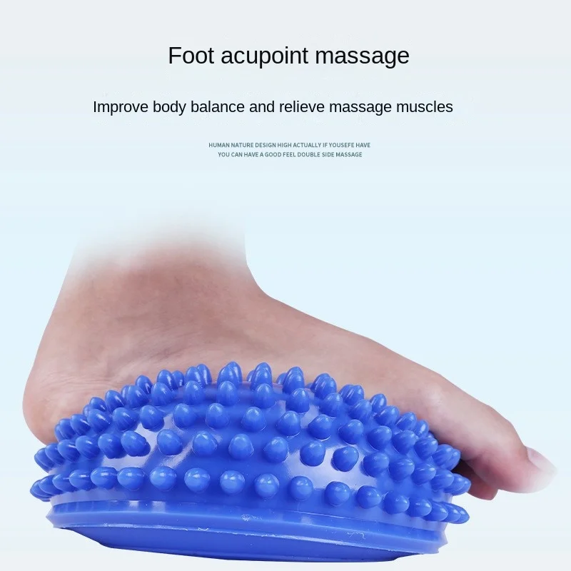 Half Sphere Yoga Balls PVC Thicken Inflatable Foot Massage Balance Training  Gym Pilates Exercise Fitness