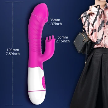 Rabbit Vibrator Sex Shop G-spot Vagina Stimulator Clitoral Massager Female Masturbator Adult Products Erotic Sex Toys for Couple 6