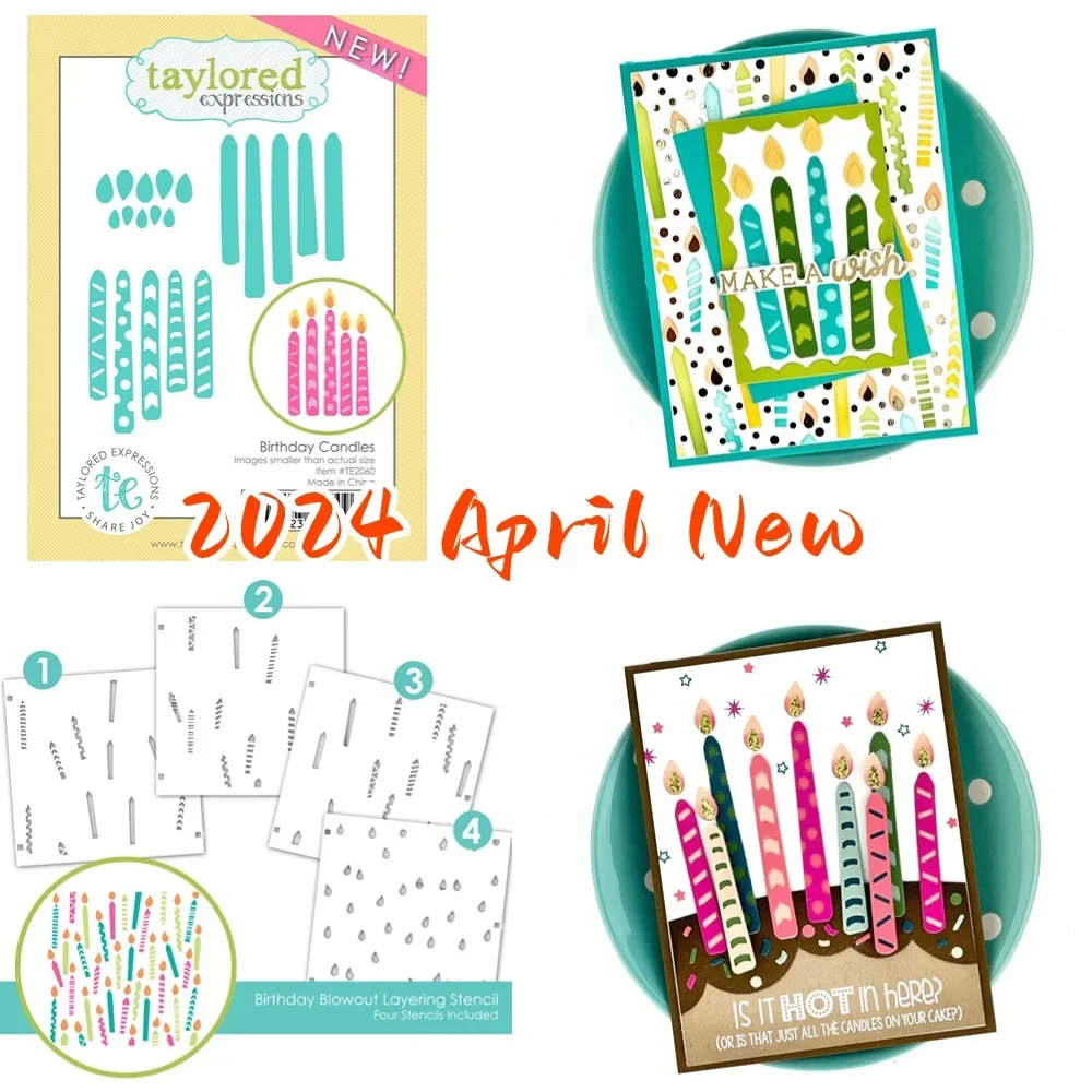 

Birthday candles Metal Cutting dies For Scrapbooking Stencil Embossing Mold DIY Paper Cards Craft 2024