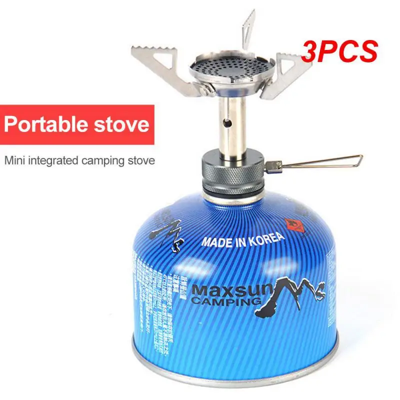 

3PCS Camping Gas Stove Outdoor Tourist Burner Strong Fire Heater Tourism Cooker Survival Furnace Supplies Equipment Picnic