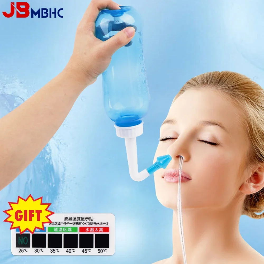 NoseWashCleanerNasalIrrigateRinseBottleNoseProtectorAvoid