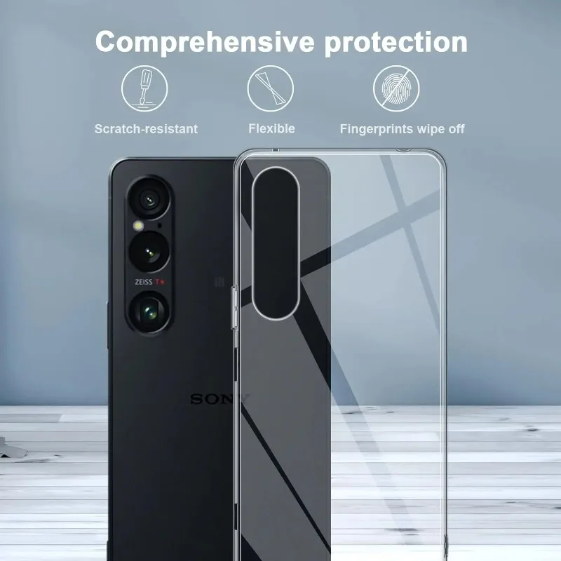 Ultra Thin Clear Soft TPU Phone Case - Transparent Silicone Back Cover Coque