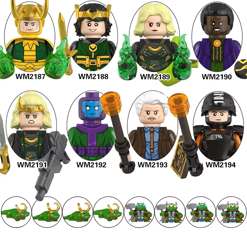 

WM6119 Model Kid Loki Building Blocks Sylvie Bricks Figure Kang the Conqueror X0318 WM2187 Mini Figurines Toys