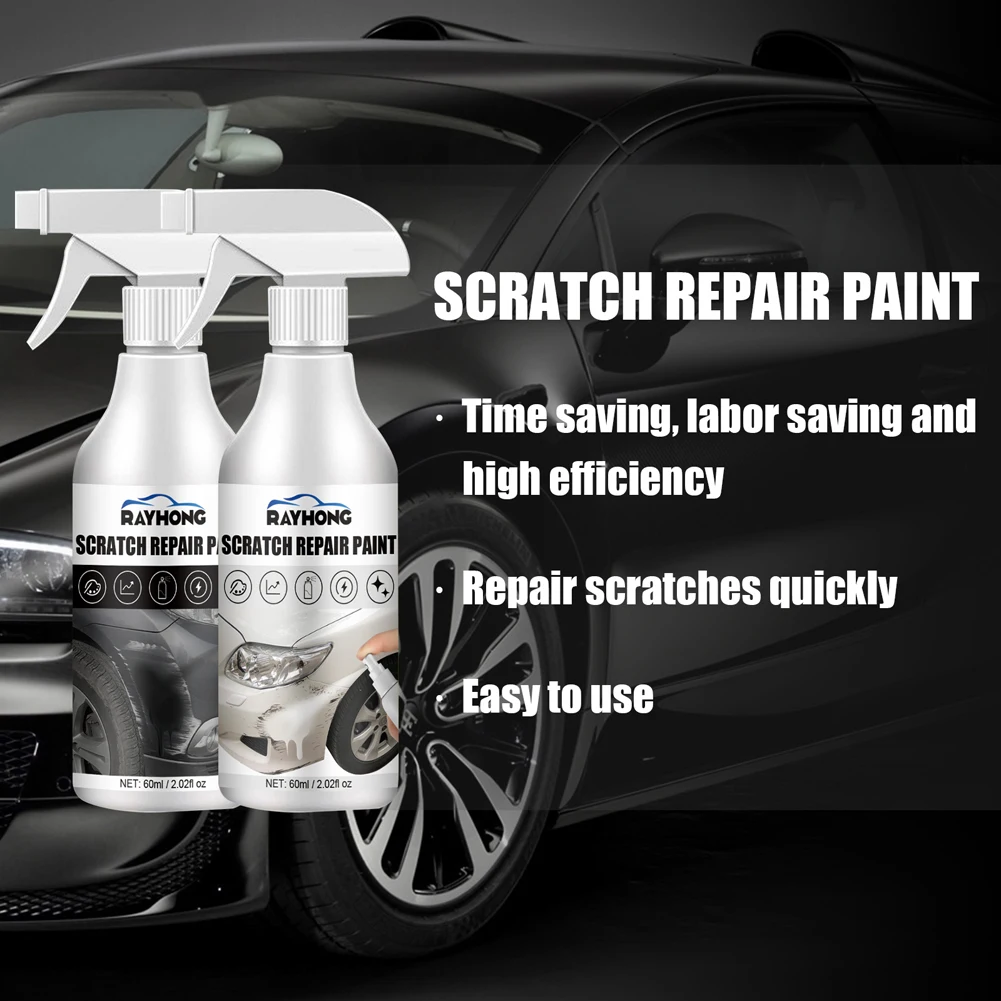 Portable Car Polishing Spray 60ml Polishing Paint Car Scratch Repair Spray Automobile Body Paint Scratch Liquid Car Care