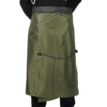3F UL GEAR 20D UHMWP Camping Raincoat Waterproof Hiking Rain Skirt Lightweight Outdoor Rain Coat Gear Rainwear Camping Equipment 3