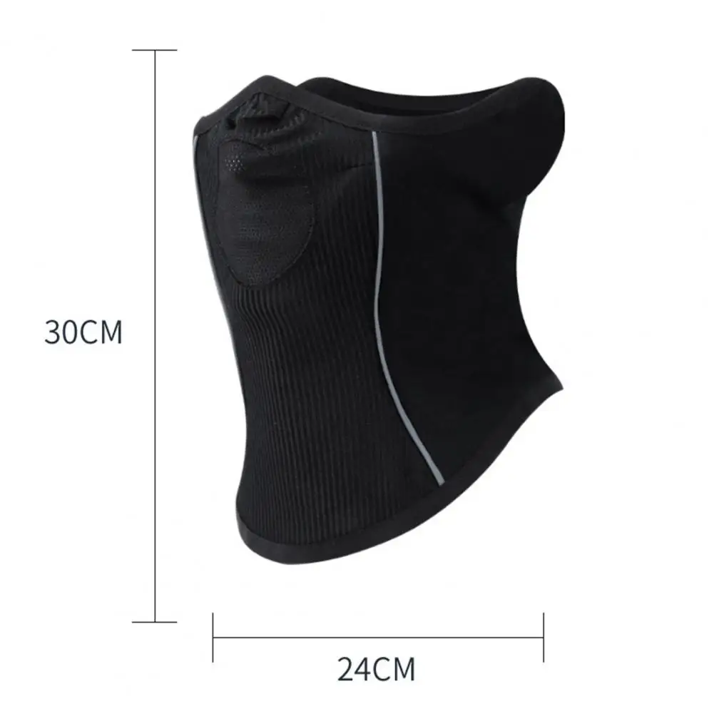 Breathable Mesh Neck Gaiter Quick-drying Fabric Outdoor Riding Warmer with Fleece Lining