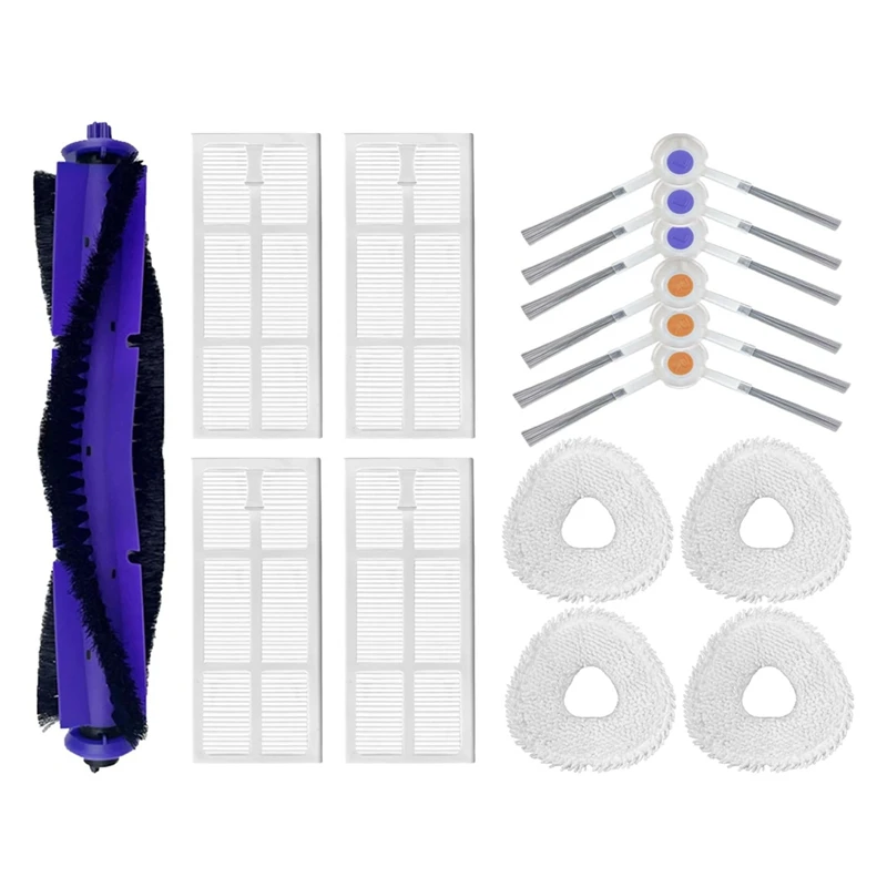 

For Narwal Freo / Narwal J3 Main Side Brush Cover Hepa Filter Mop Cloths Wipe Rag Replacement Spare Parts