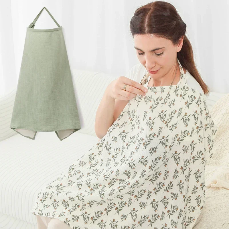 Cotton Nursing Covers Breastfeeding Cover Baby Feeding Covers Adjustable Privacy Breastfeeding Apron Stroller Blankets