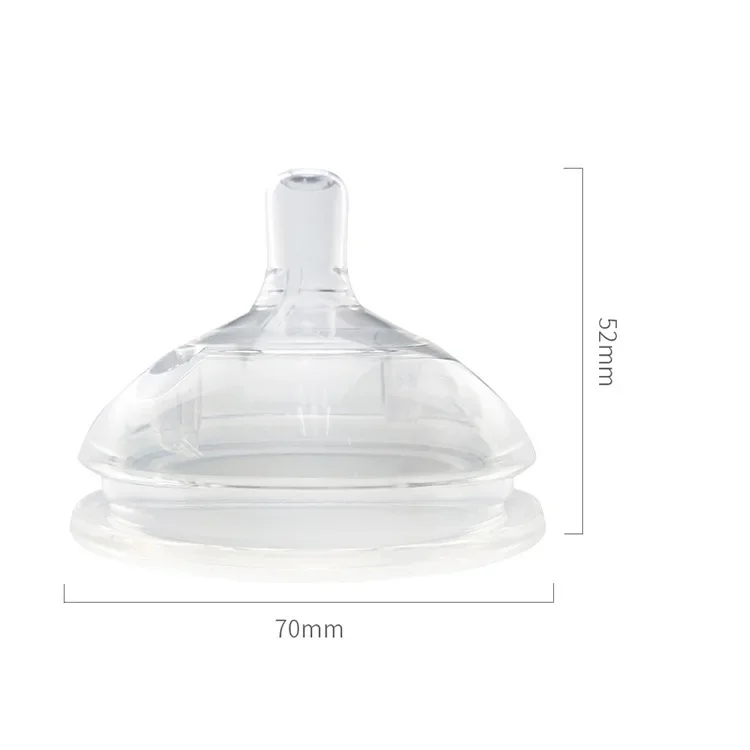 Amazon Baby Wide Mouth Silicone Nipple Food Grade Baby Feeding Accessories Bottle Manufacturer Customized Nipple Covers 5