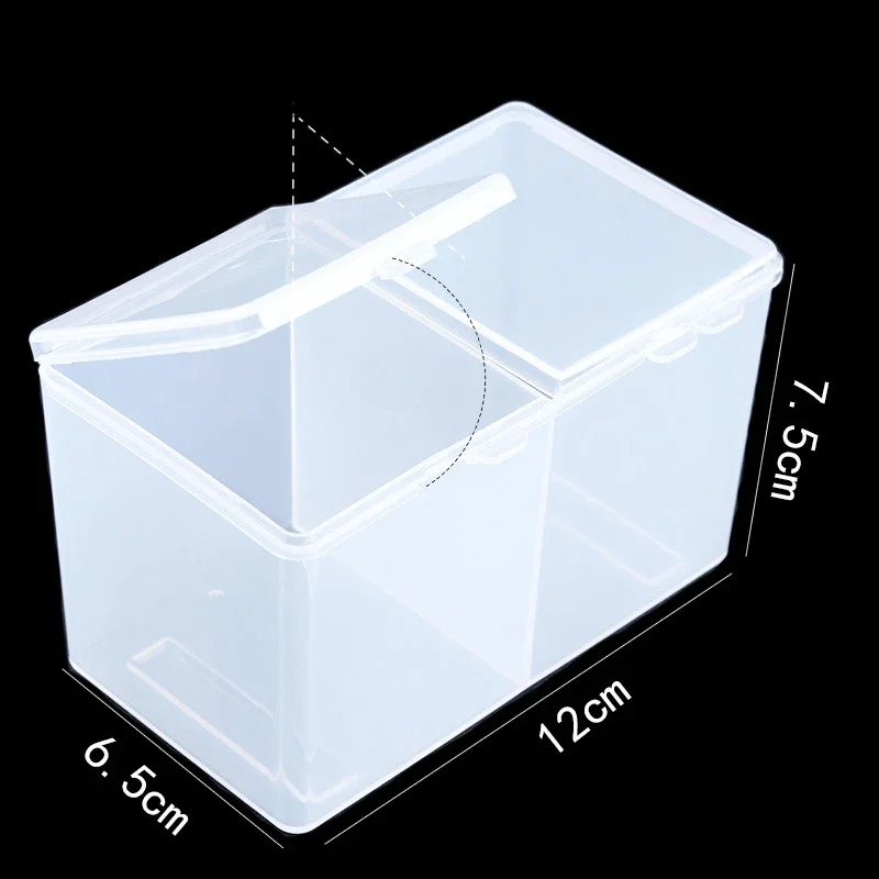 Portable Storage Box Nail Accessoires Wipes Cotton Pads Swab Rods Container Case Nail Art Toos Organizer