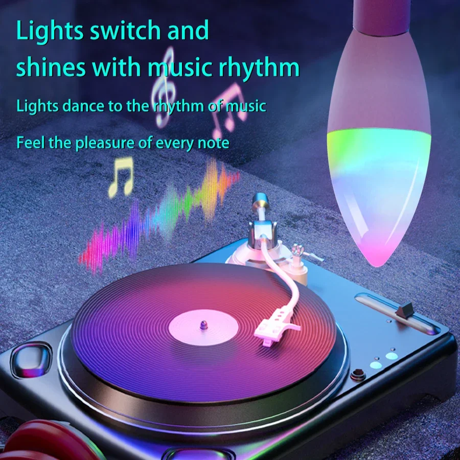Tuya Smart WiFi LED Bulb E14 Candle Light 220V 9W 7W 5W RGB Dimmable Lamp APP Voice Control Works With Alexa Google Home Decor