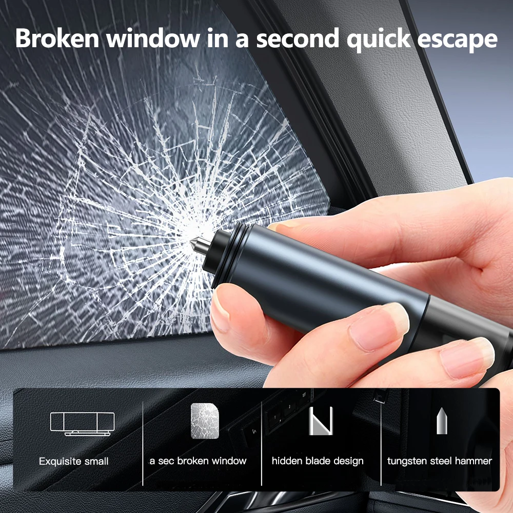 Mini Emergency Car Hammer Glass Broken Window Escape Safety Escape Knife Car  Emergency Tool Seatbelt Cutter Window Breaker - AliExpress