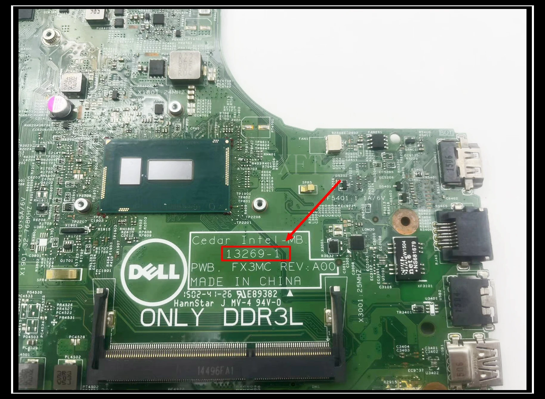 For DELL Inspiron 3542 3543 Laptop Motherboard With i3 i5 i7 CPU