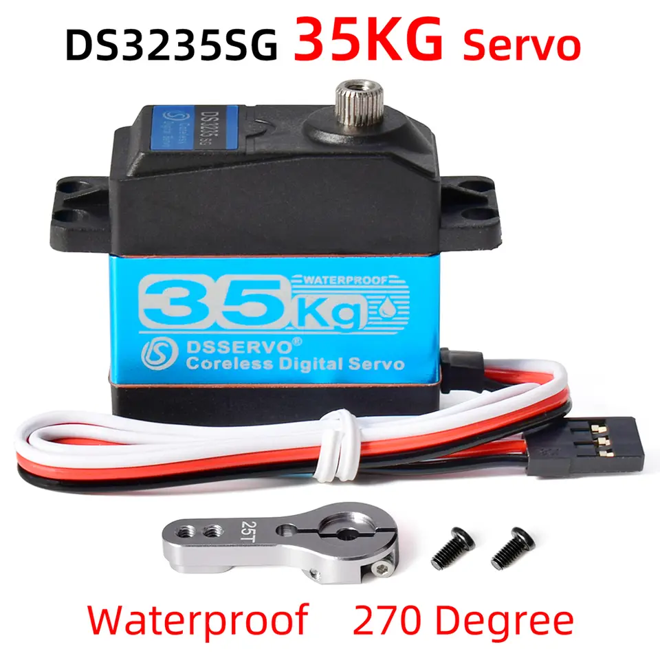Dsservo Waterproof RC Servo DS3218 20KG DS3225 25KG DS3235 35KG 180/270 Degree for 1/8 1/10 1/12 RC Car Metal Gear Digital Servo image 8