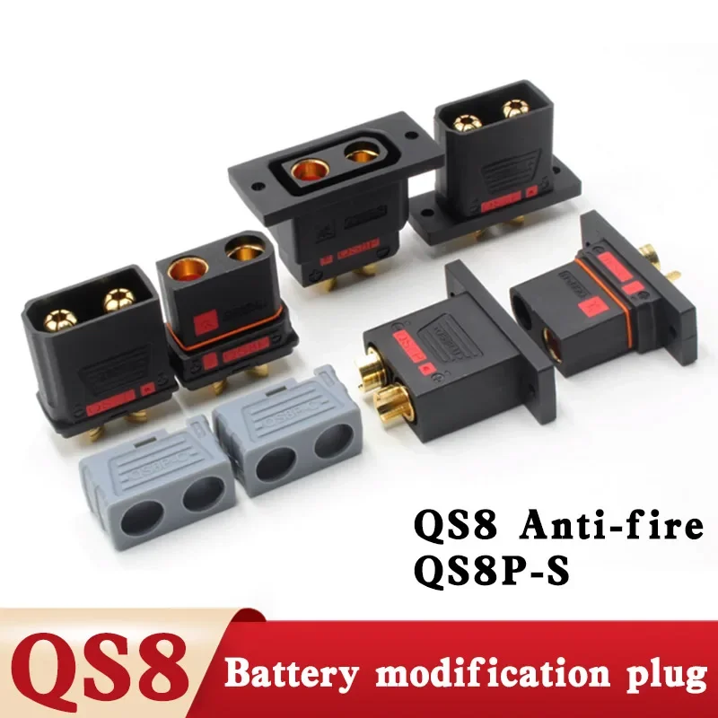 High Current Anti-Spark Lithium Battery Connector 110A 500V - QS8 Series Power Plug