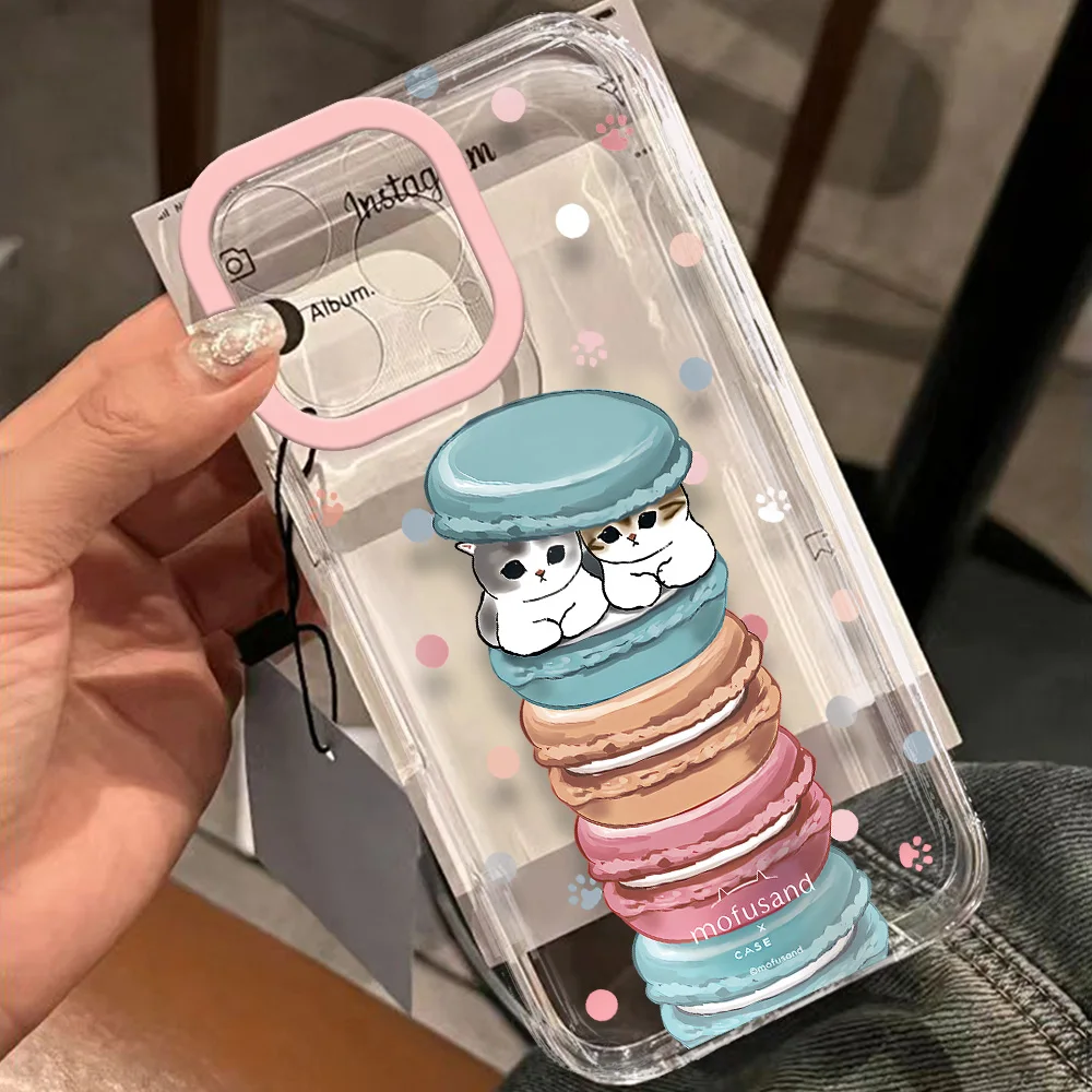 thumbnail image 1 of Linda funda de teléfono m-mofusands cat Clear Space para Xiaomi Redmi NOTE 8, 9, 9A, 9s, 10, 11, 12, 12C, 13, 13C, K30, K50, 10C Pro Plus, 4G, 5G, 1 of 5