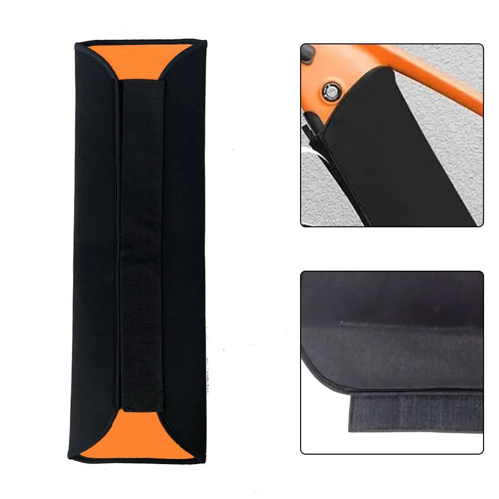 SPORTARC insulated neoprene weatherproof ebike battery cover sleeve in matte black  Thermal neoprene ebike battery protective cover installed on downtube frame