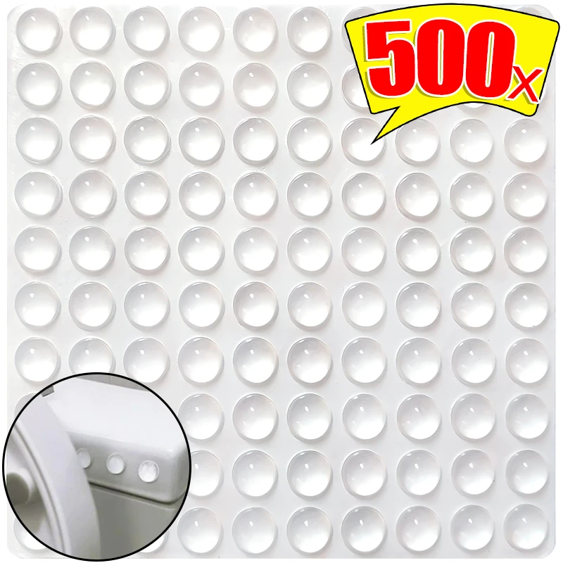 Strong Self-Adhesive Clear Door Stopper Rubber Damper er Cabinet Bumpers Furniture Dots Cushion Protective Pads Tiny Bumpons silicone door stopper door stopper bumpers door stopper