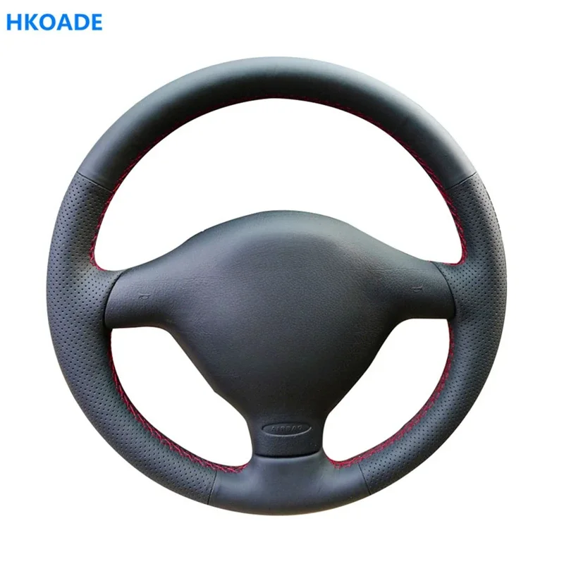 Steering Wheel Cover DIY Soft Artificial Leather for Volkswagen VW Passat B5 Golf 4 1996-2003 Polo 1999-2002 Seat Leon 1999-2004