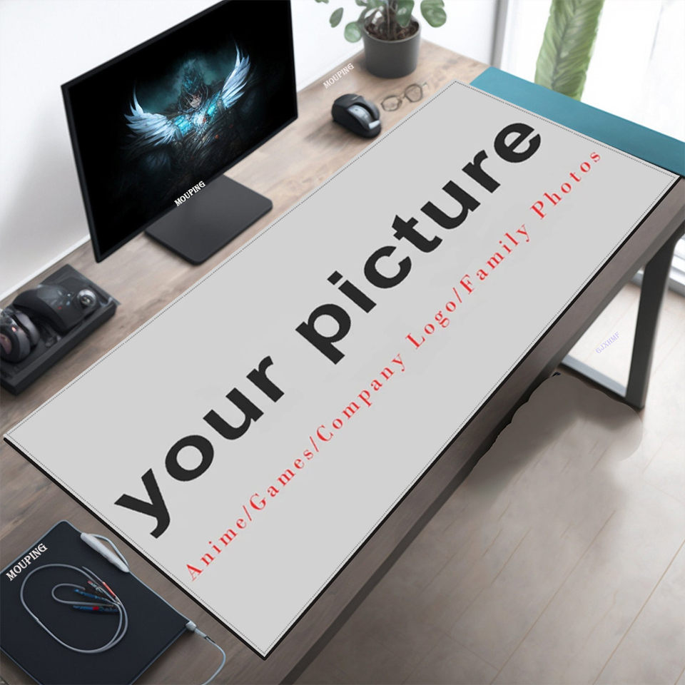 Custom Playmat Mouse Pad 900x400 Diy Pink Kawaii Anime Carpet Game Laptop Mousepad Company 90 40 80 30 Deskmat Mouse Mats Xxxl
