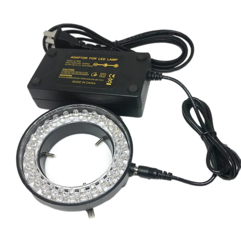 

Microscope LED Light Source Ring Light 60pcsLED Internal Diameter 60MM Stereo Electron Microscope Adjustable Ring Light