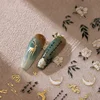 Chinese Style Gold Stamped God Deer Moon Auspicious Clouds Crane Lotus Flower 3D Self-adhesive Nail Art Stickers Manicure Decals 5