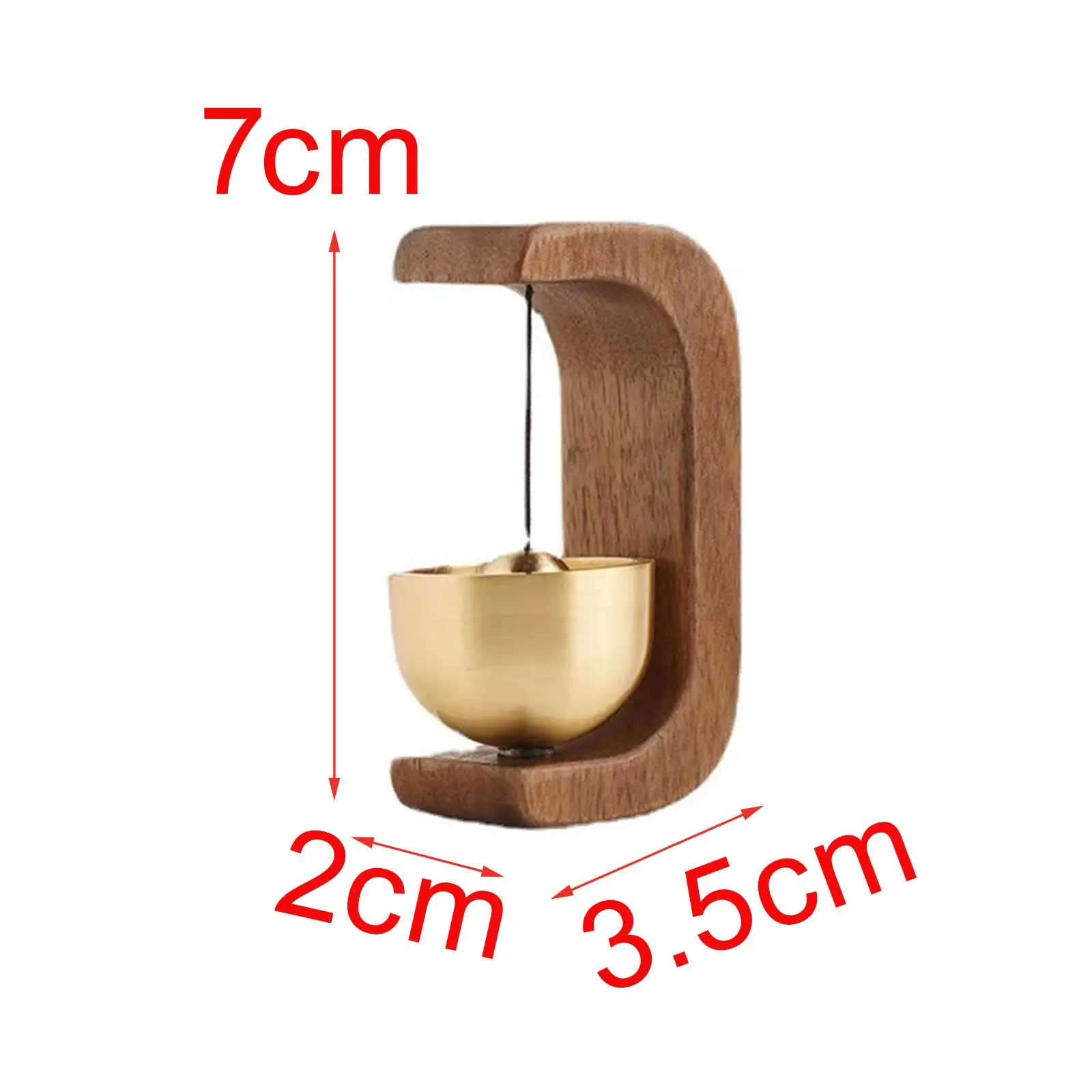 Shopkeepers Bell Magnetic Attached Decorative Hanging Decoration Small Doorbell Ornament for Garden Barn Entrance Business