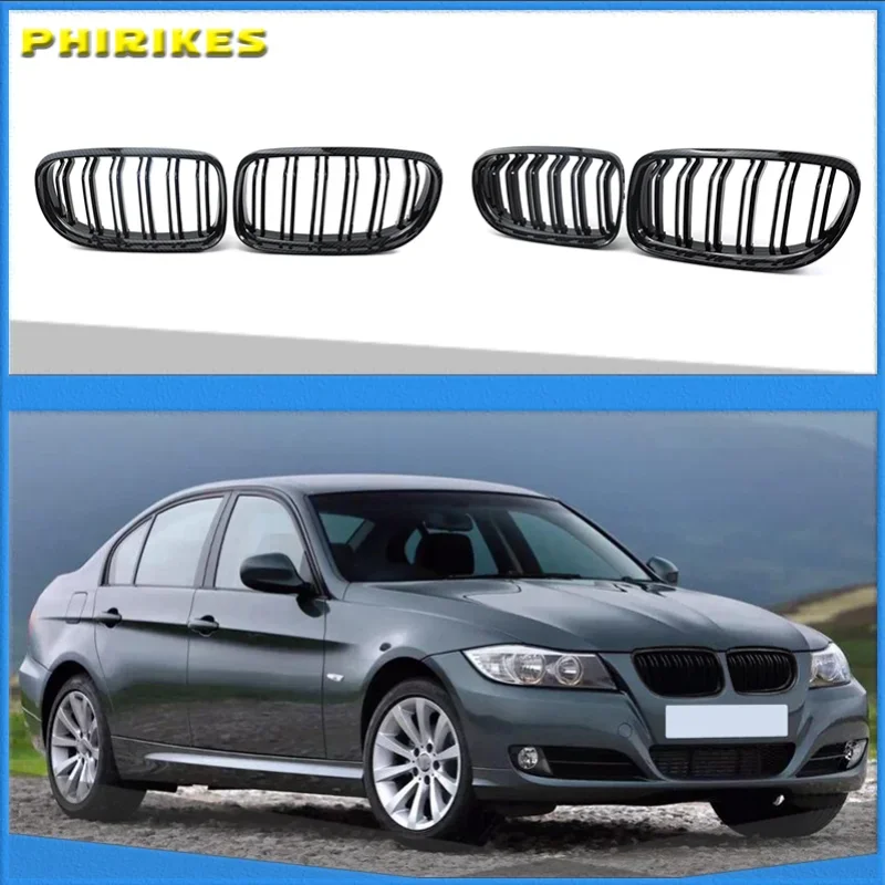 

New Front Hood Kidney Grille Bumper Single Dual Grill Fit For BMW 3-Series E90 E91 2009-2012,Car accessories Replacement Part