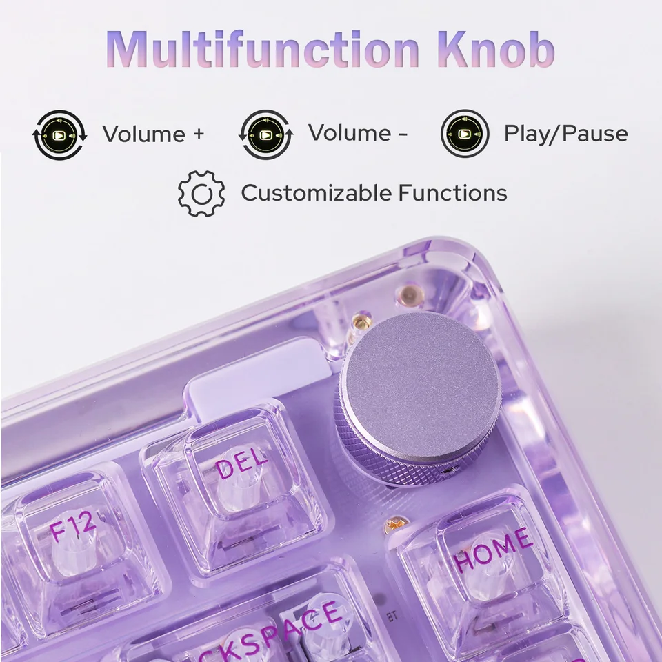 KiiBOOM Phantom 81 V2 Upgraded Crystal Gasket-Mounted USB-C