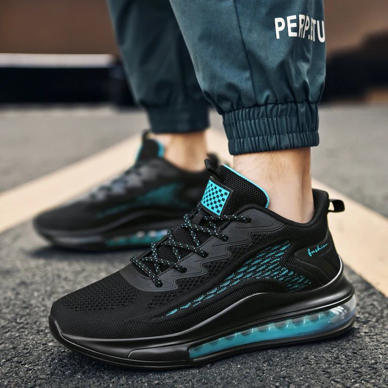 2019 men's fashion casual breathable sneakers air cushion running shoes