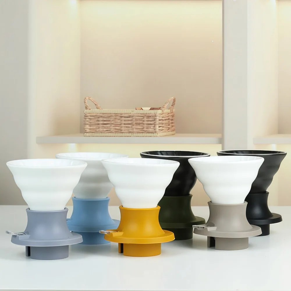 فلتر قهوة سيراميك V60 ذكي، ترشيح يدوي، استخلاص مثا...