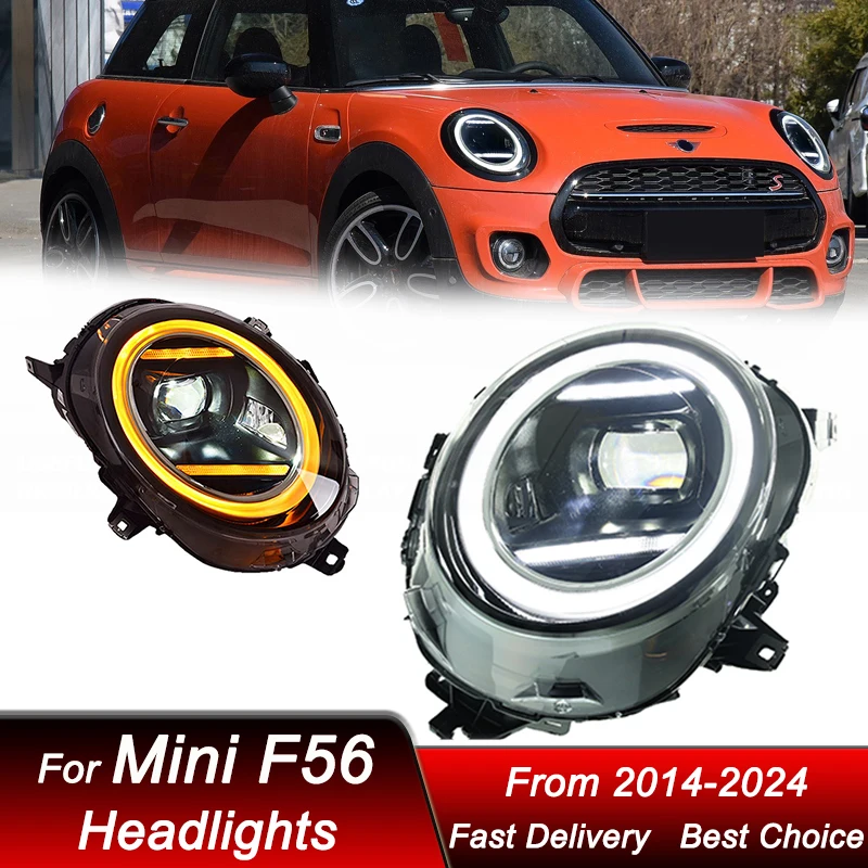 

Car Headlights For BMW Mini F54 F55 F56 F57 V2 2014-2024 full LED Headlamp Assembly Upgrade High Projector Lens Accessories Kit