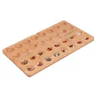 Wooden Folding Mancala Board Game 65 Stones for Adults Ages 7+ Entertainment 2