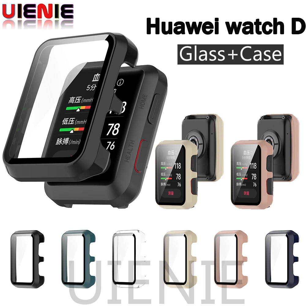 2022 Vetro + Custodia Per Huawei Watch D Accessori Per Orologi Intelligenti Protezione Dello Schermo Temperata Paraurti A Copertura Totale Per Huawei 