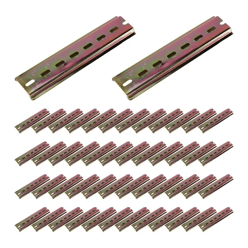 A37T-15Cm 범용 회로 차단기 레일 C45 DZ47 터미널 블록 릴레이 트랙용 35Mm 알루미늄 슬롯형 DIN 레일
