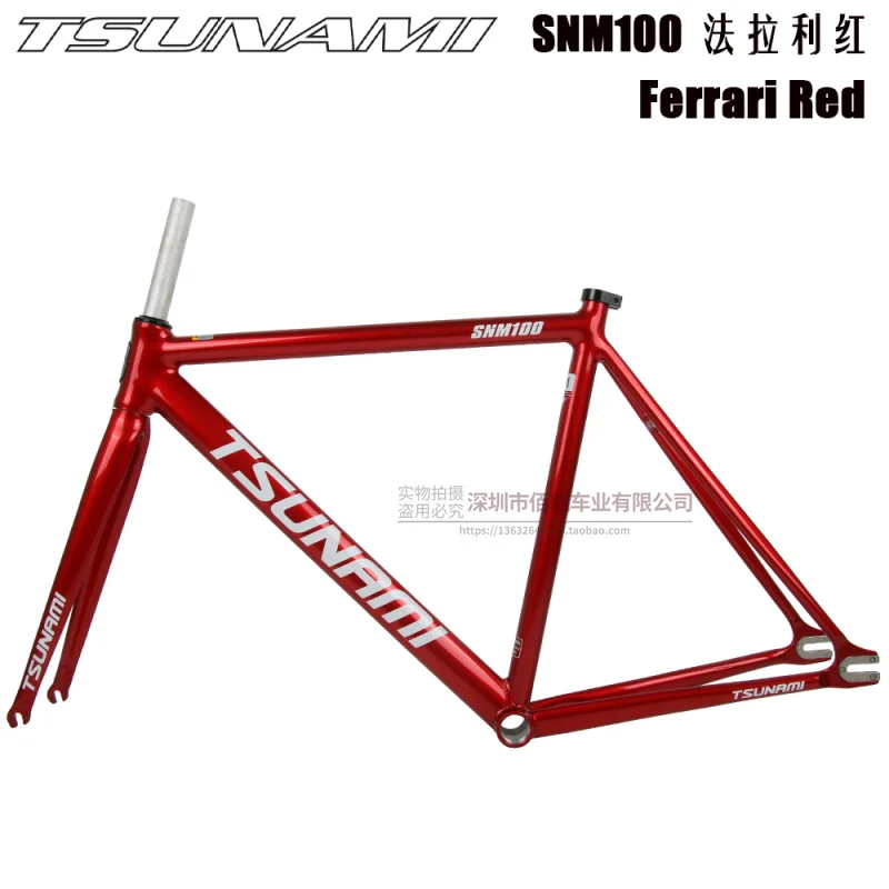 TSUNAMI snm100 sサイズ フレームセット TSUNAMI SNM100 700Cフレーム49cm 52cm 55cm 58cmアルミレース