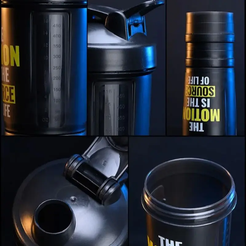 GIANXI Sports Water Bottle Large Capacity Thickened Portable Sports Water Cup Graduated Fitness Seal Leak-Proof Shaker Cup sports water bottle