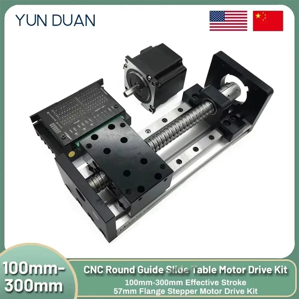 Linear Rail ชุดมอเตอร์ CNC สกรูบอลตารางเลื่อน SFU1605 Nema23 มอเตอร์สไลด์ Linear Guide Stage แกน XYZ Motion โมดูล 1