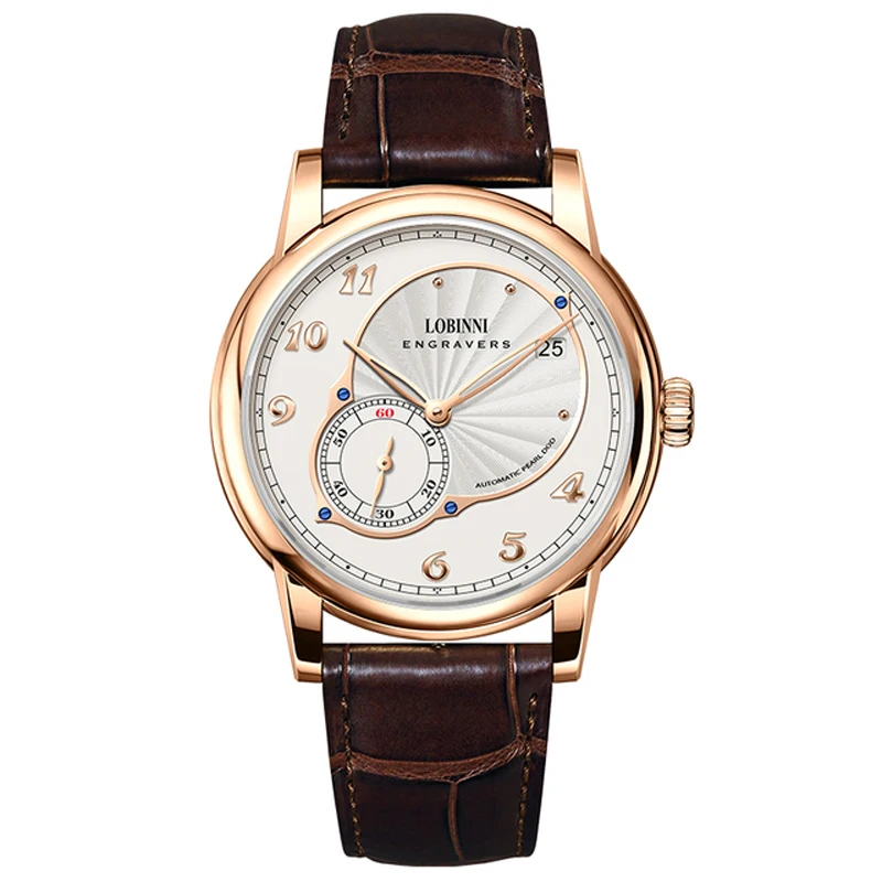 Switzerland LOBINNI Luxury Brand Micro-Rotor Automatic Mechanical