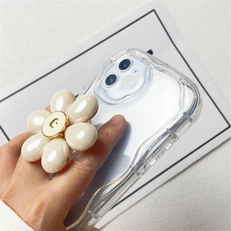 Elegant Soft Flower Holder Phone Case - Durable and Stylish Cover