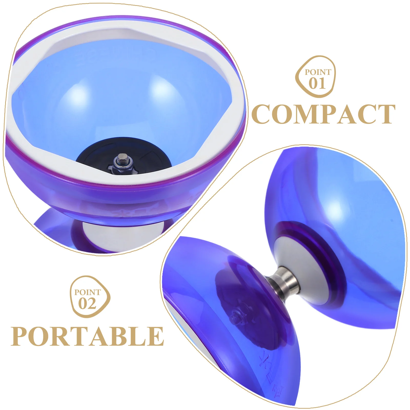 부드러운 고무 이중 바퀴 Diabolo 외부 어린이 장난감 피트니스 저글링 중국어  베어링 두 바퀴 작은 아이