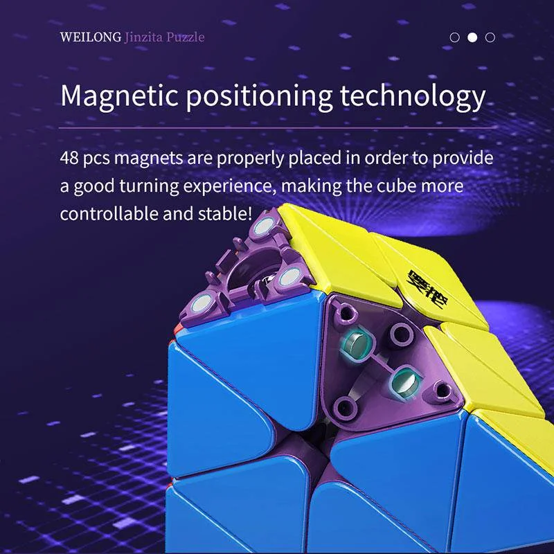 MOYU Weilong Pyraminx Maglev Magnetic Magic Speed Cube Puzzle Toys Weilong Maglev Pyramid Children's Gifts [JudyCube] speed cube magic cube puzzle puzzle cube magic puzzle toy puzzle toys