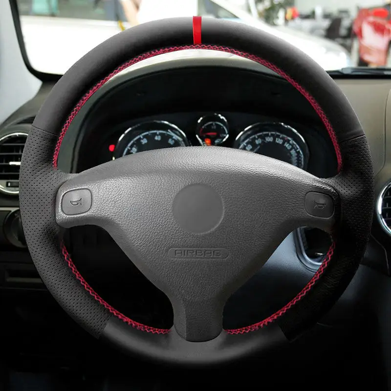 Weiche Perforierte Leder Abdeckung Für Buick Sail Opel Astra G H 1998-2007 Für Opel Zafira EINE 1999-2005 Auto Lenkrad Abdeckung Trim