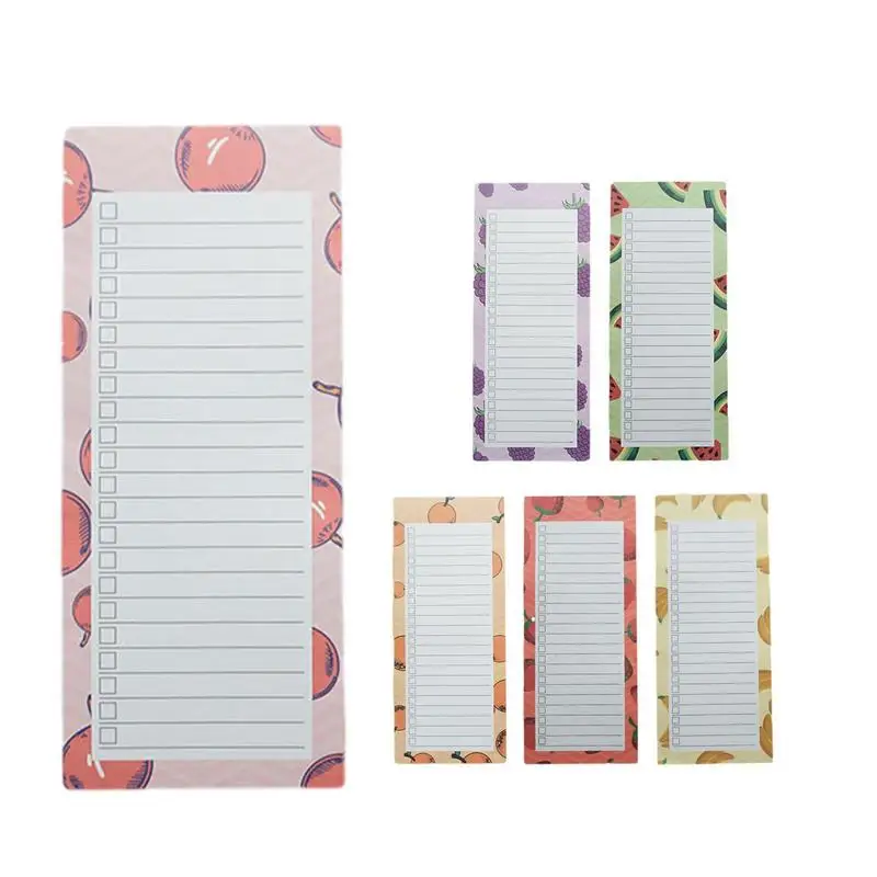 

Magnetic Grocery List Pad Tear-Off Shopping List Notepads Multi-Purpose Thick Paper Memo Notepad For Filing Cabinet Locker Meal