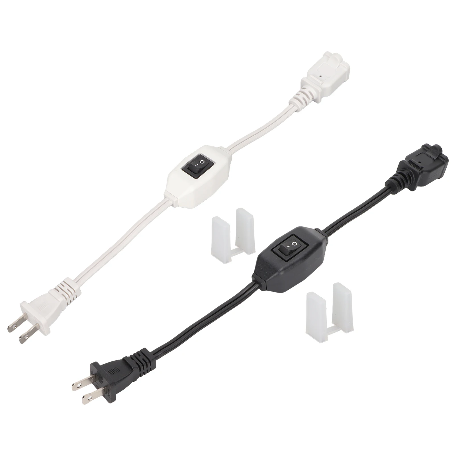 

US Power Extension Cord with On Off Switch US AC 2 Prong Male Female Power Cable for 1‑15P Male to 1‑15R Female Plug