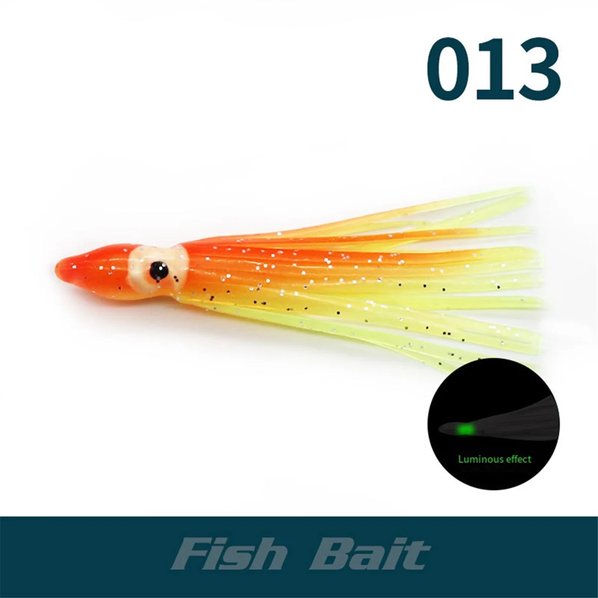 BAAU Luminous Octopus Soft Bait PVC Octopus Bait Multi-Color Fake Fish Sea Fishing Boat Fishing Lure 013