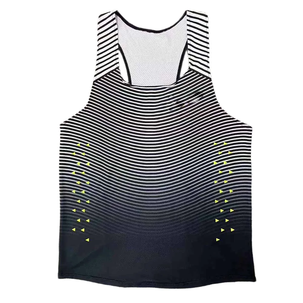 Men Running Marathon Singlets Sleeveless Gym Clothing Men Sleeveless Tank Top Vest for Men Running Vest Customization 2